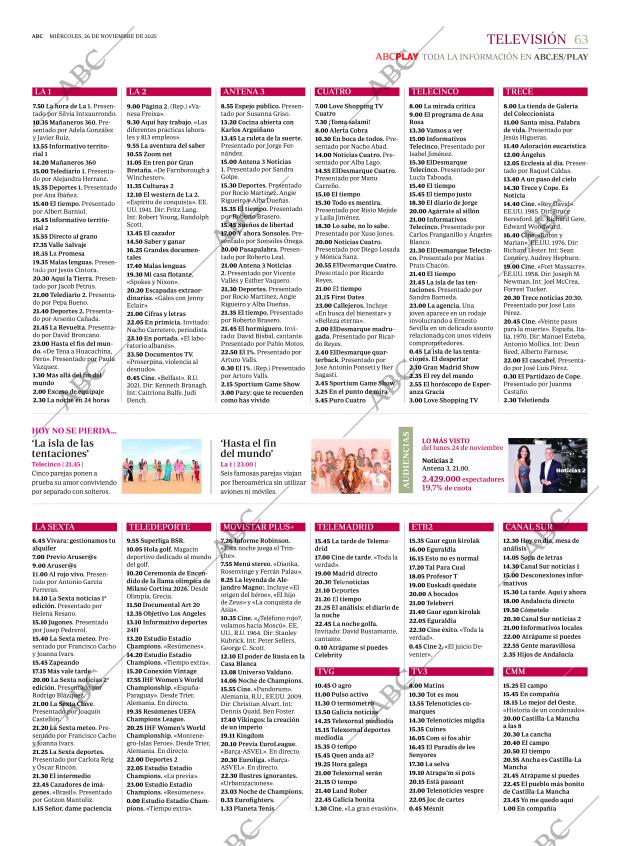 ABC MADRID 26-11-2025 página 63