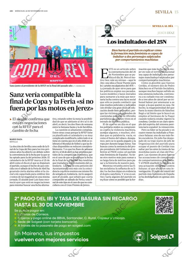 ABC SEVILLA 26-11-2025 página 15