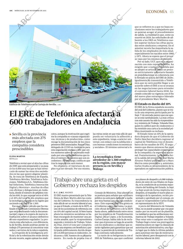 ABC SEVILLA 26-11-2025 página 45