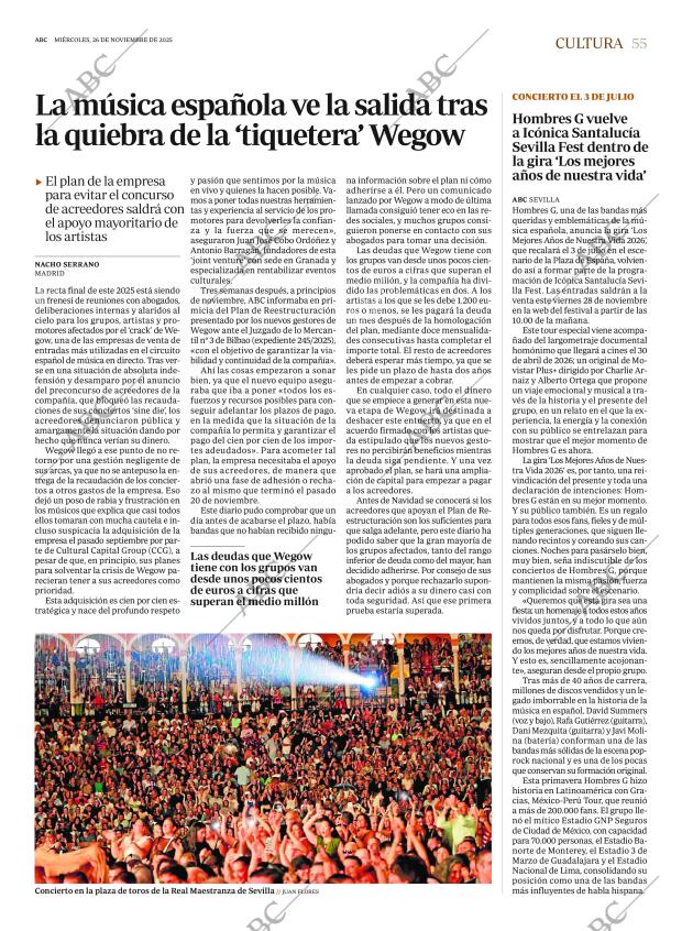 ABC SEVILLA 26-11-2025 página 55