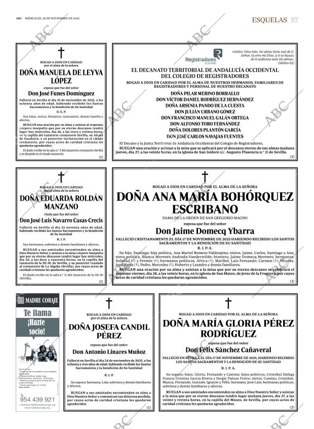 ABC SEVILLA 26-11-2025 página 57
