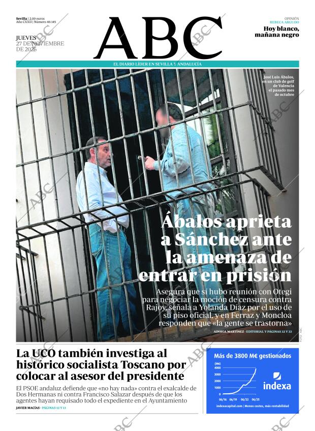 ABC SEVILLA 27-11-2025 página 1