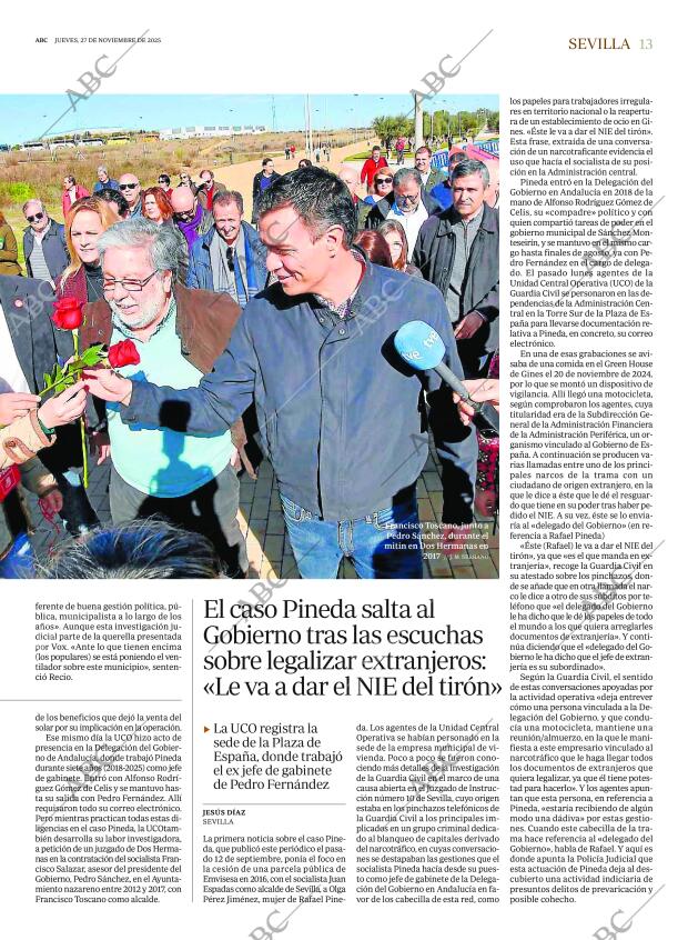 ABC SEVILLA 27-11-2025 página 13