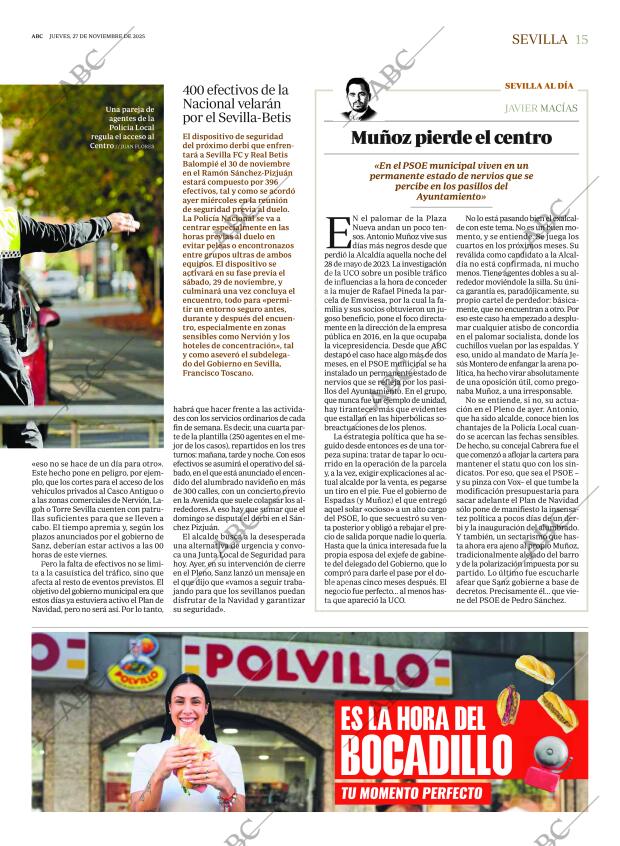 ABC SEVILLA 27-11-2025 página 15