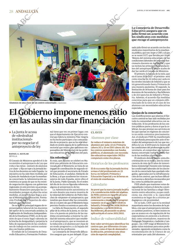 ABC SEVILLA 27-11-2025 página 28