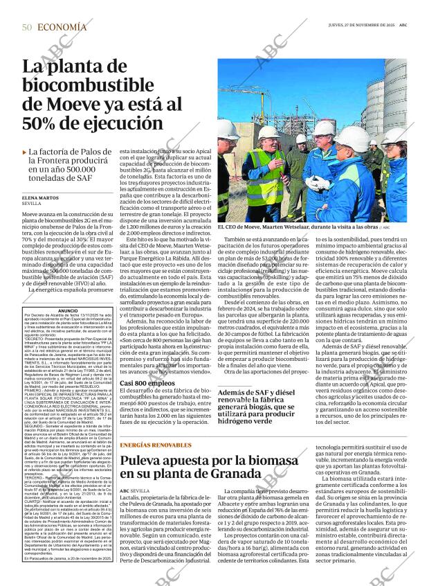 ABC SEVILLA 27-11-2025 página 50