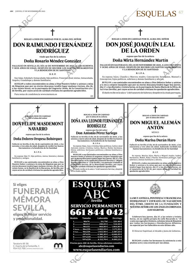 ABC SEVILLA 27-11-2025 página 67