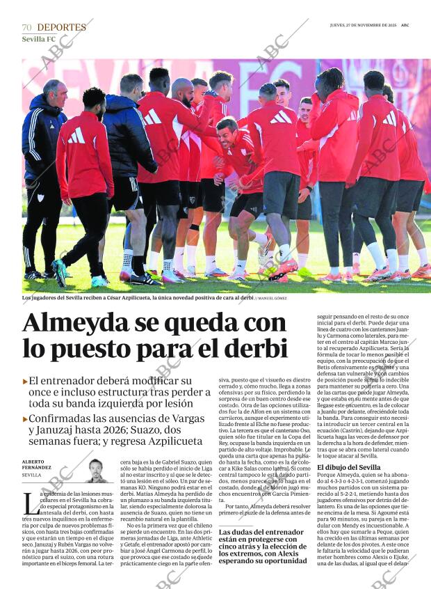 ABC SEVILLA 27-11-2025 página 70