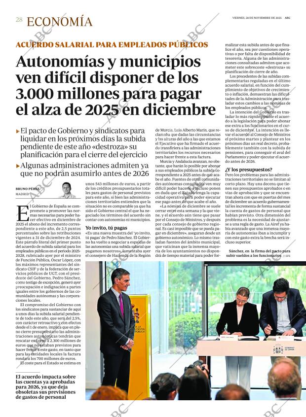 ABC MADRID 28-11-2025 página 28
