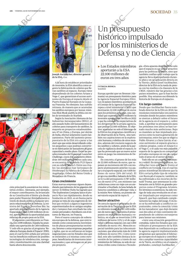 ABC MADRID 28-11-2025 página 35