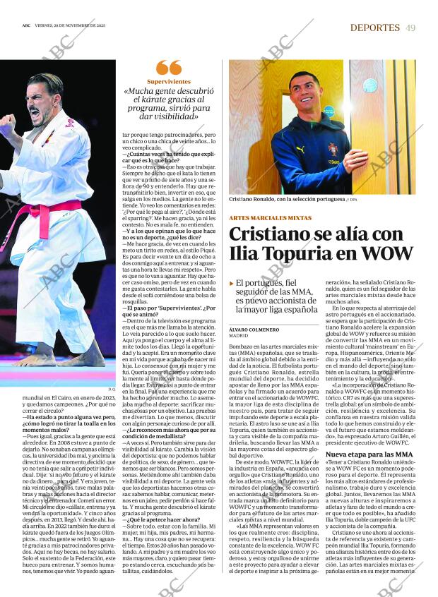 ABC MADRID 28-11-2025 página 49