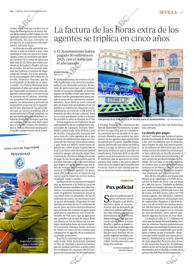 ABC SEVILLA 28-11-2025 página 13