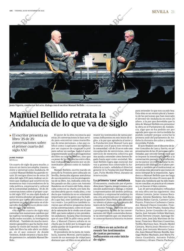 ABC SEVILLA 28-11-2025 página 21