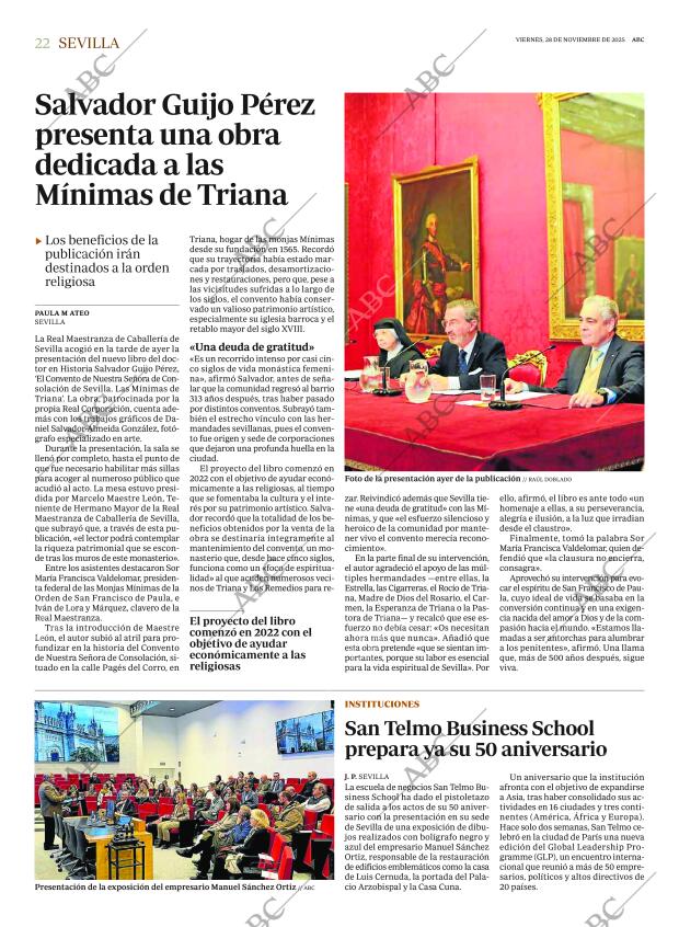 ABC SEVILLA 28-11-2025 página 22