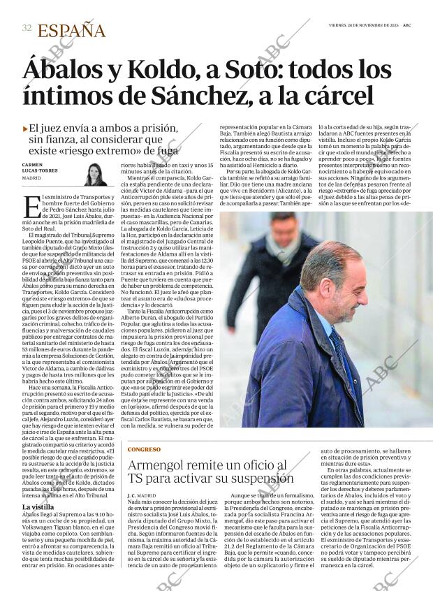 ABC SEVILLA 28-11-2025 página 32