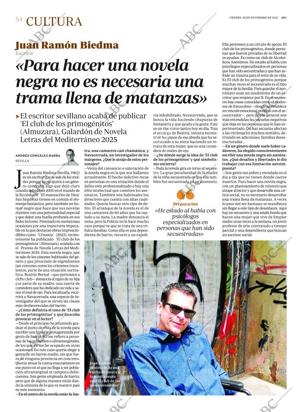 ABC SEVILLA 28-11-2025 página 54