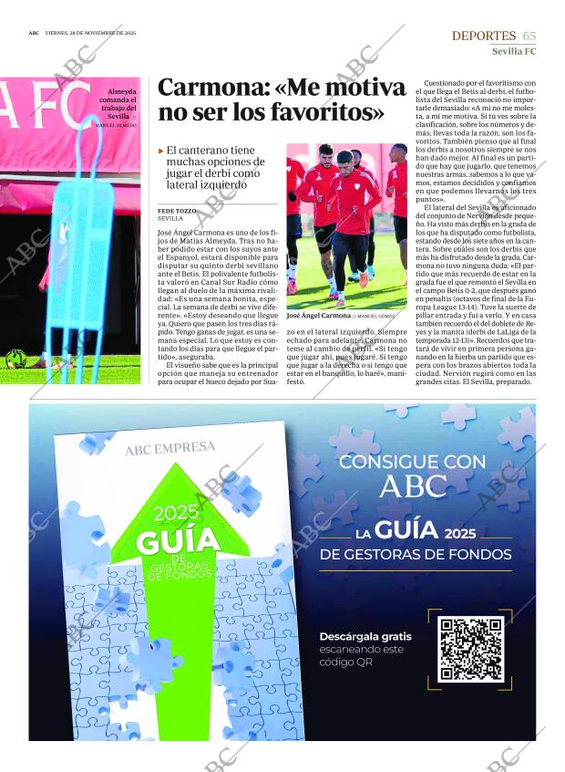 ABC SEVILLA 28-11-2025 página 65