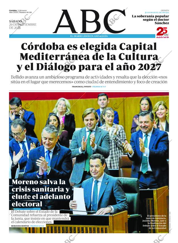 ABC CORDOBA 29-11-2025 página 1