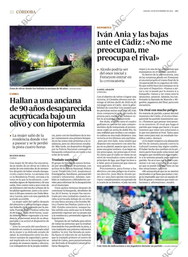 ABC CORDOBA 29-11-2025 página 22