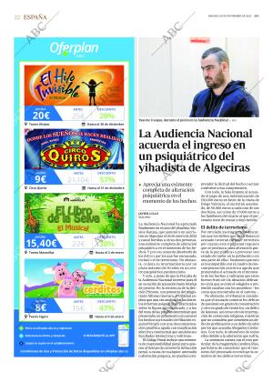 ABC MADRID 29-11-2025 página 22