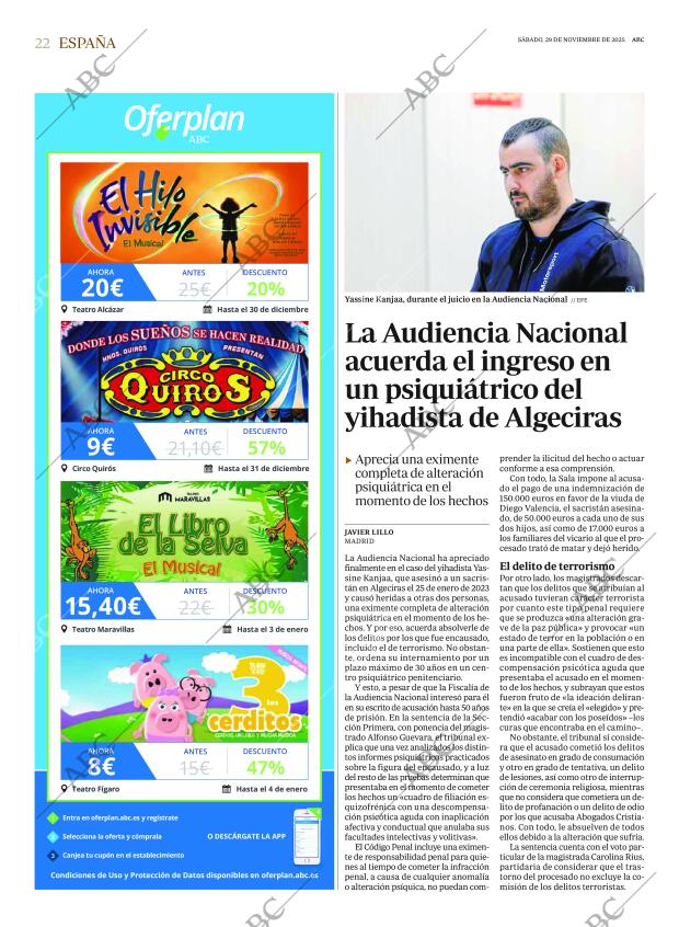 ABC MADRID 29-11-2025 página 22