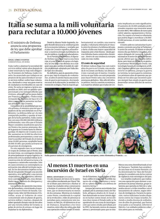 ABC MADRID 29-11-2025 página 26