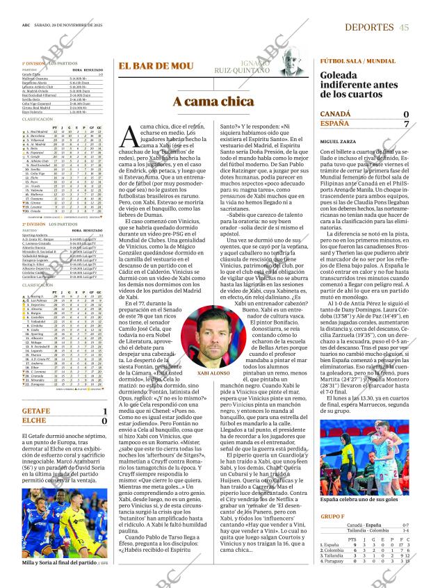 ABC MADRID 29-11-2025 página 45