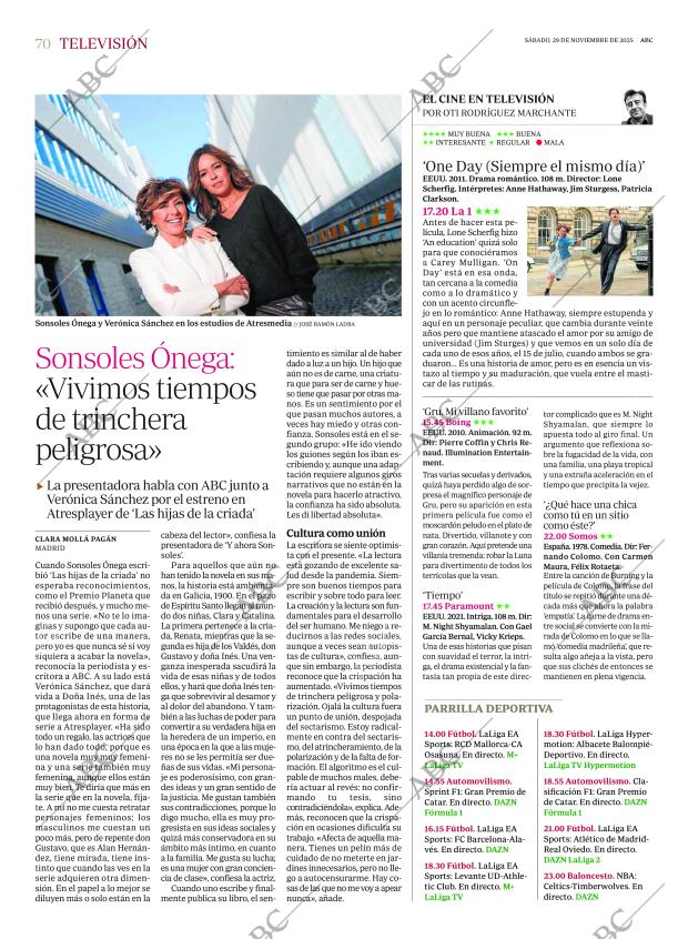 ABC MADRID 29-11-2025 página 70