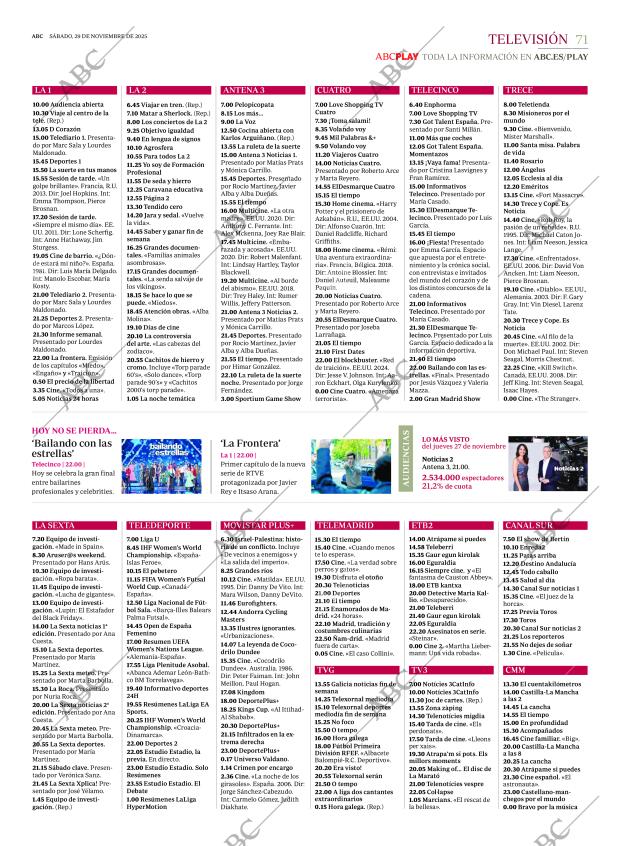 ABC MADRID 29-11-2025 página 71