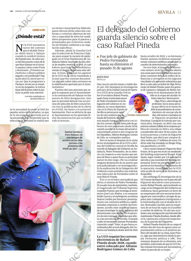 ABC SEVILLA 29-11-2025 página 13