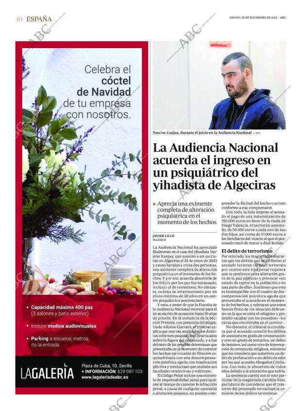 ABC SEVILLA 29-11-2025 página 40