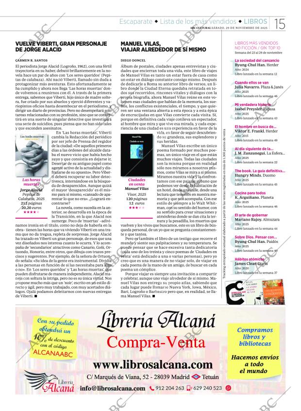 CULTURAL MADRID 29-11-2025 página 15