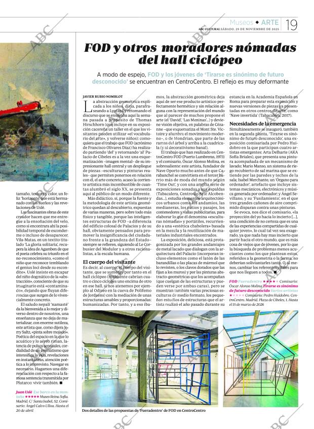 CULTURAL MADRID 29-11-2025 página 19