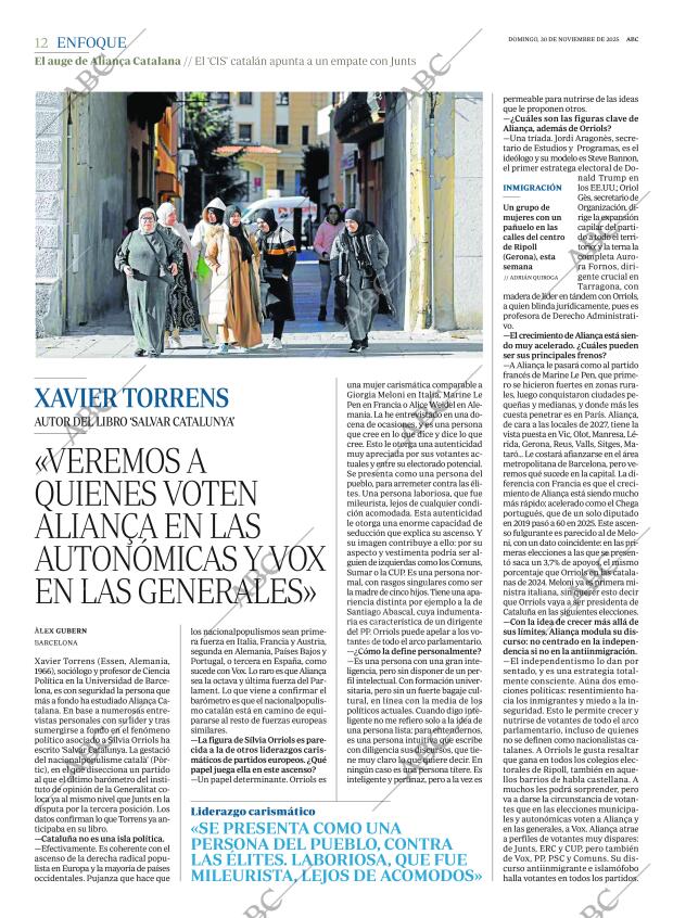 ABC MADRID 30-11-2025 página 12