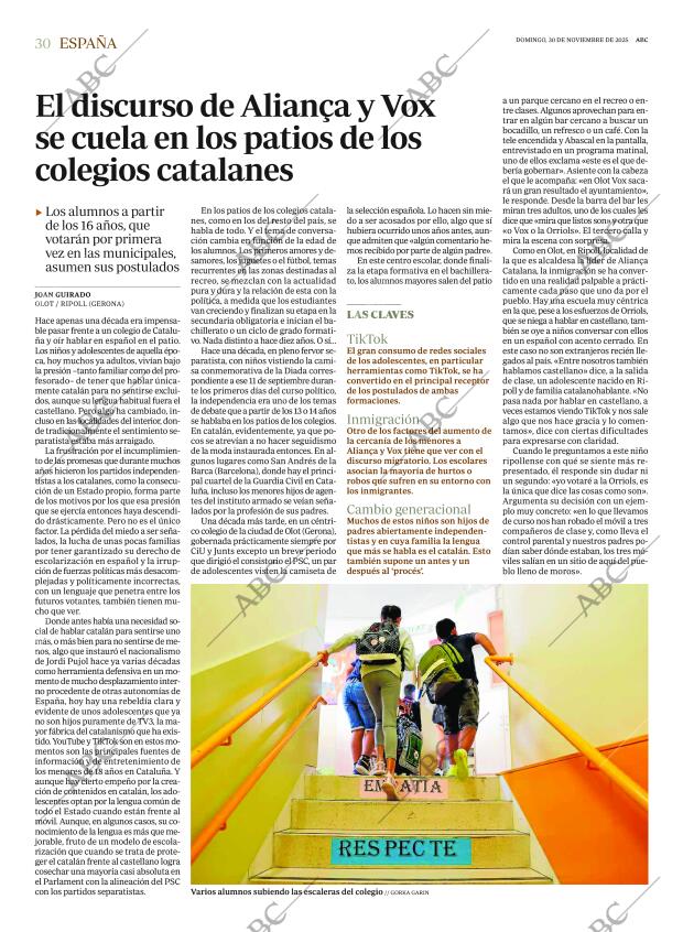 ABC MADRID 30-11-2025 página 30