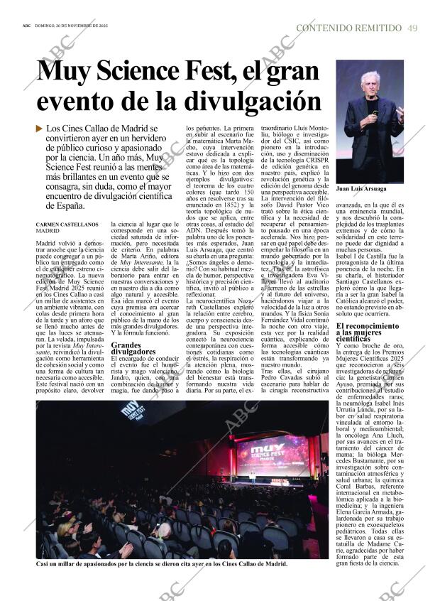 ABC MADRID 30-11-2025 página 49