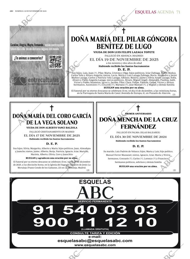 ABC MADRID 30-11-2025 página 71