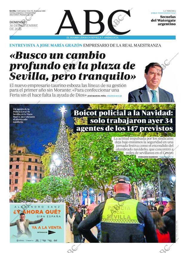 ABC SEVILLA 30-11-2025 página 1