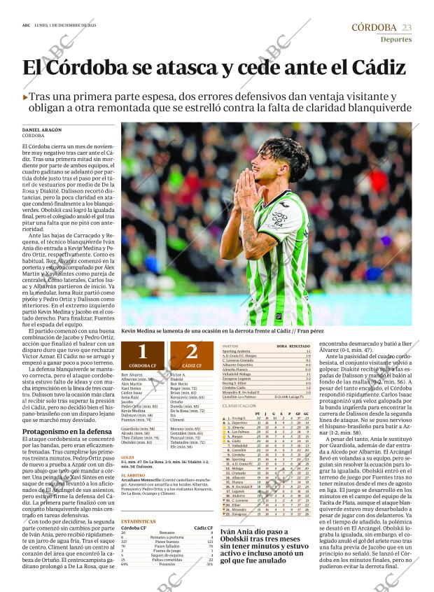 ABC CORDOBA 01-12-2025 página 23