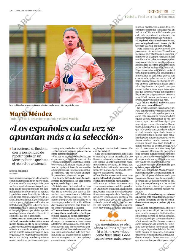 ABC MADRID 01-12-2025 página 47