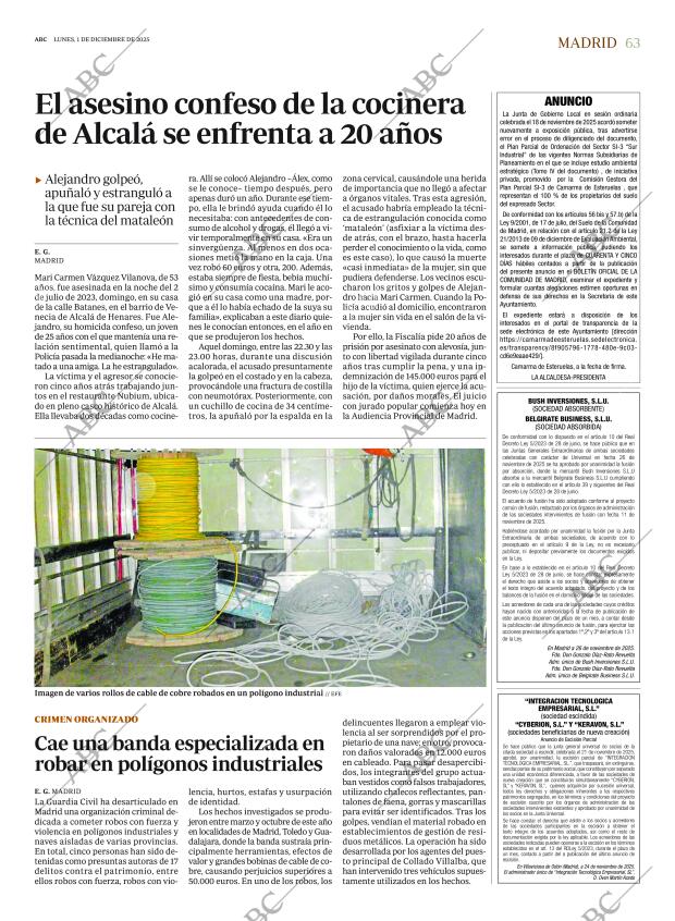 ABC MADRID 01-12-2025 página 63