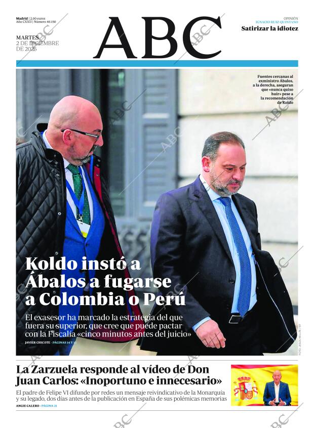 ABC MADRID 02-12-2025 página 1