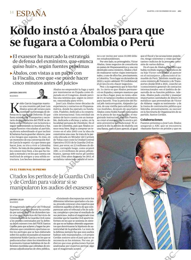 ABC MADRID 02-12-2025 página 14