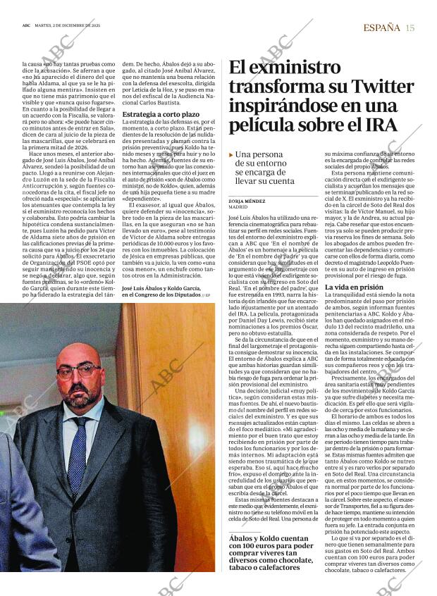 ABC MADRID 02-12-2025 página 15