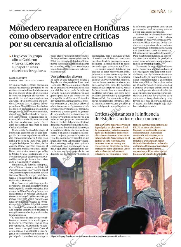 ABC MADRID 02-12-2025 página 19