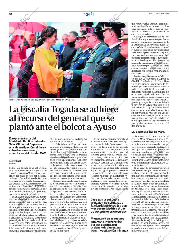 ABC MADRID 14-09-2026 página 18
