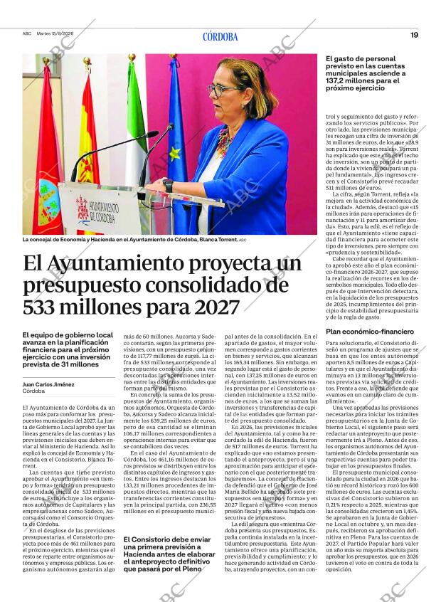 ABC CORDOBA 15-09-2026 página 19