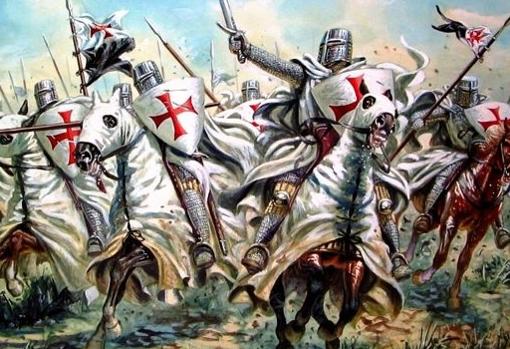 Carga de caballeros templarios