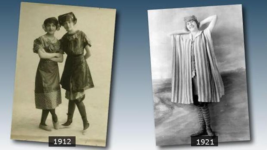 Así eran los estrafalarios bañadores España hace un siglo: trajes de 3 con plomos lo todo