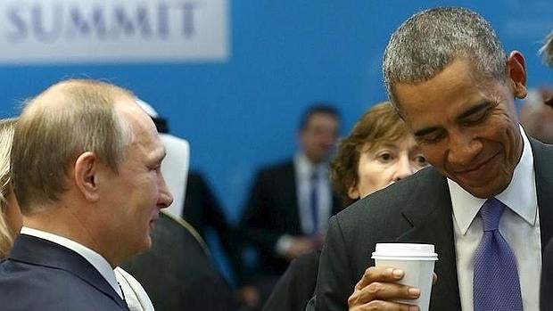 Putin y Obama conversan durante la cumbre del G20
